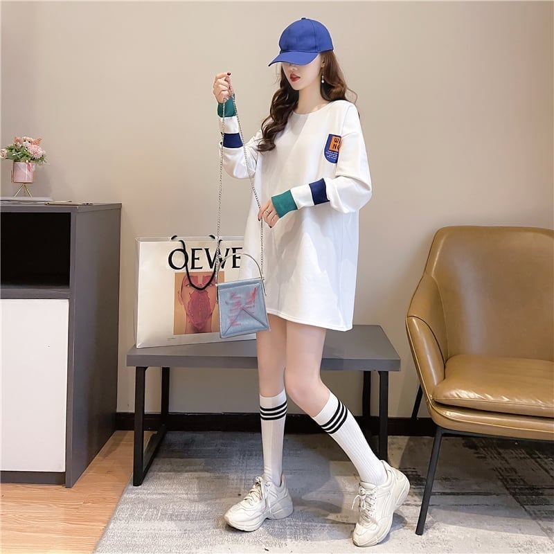 美人度アップ 切り替え ファッション プリント Tシャツ カットソー＜U-3668＞