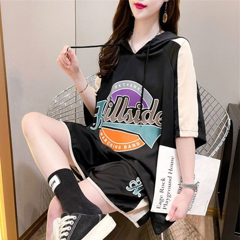 高級感溢れる Tシャツ＋ショートパンツ 好感度満載 セットアップ＜U-3473＞