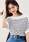 今季マストバイ ファッション カジュアル エレガント Tシャツ<U-6587>