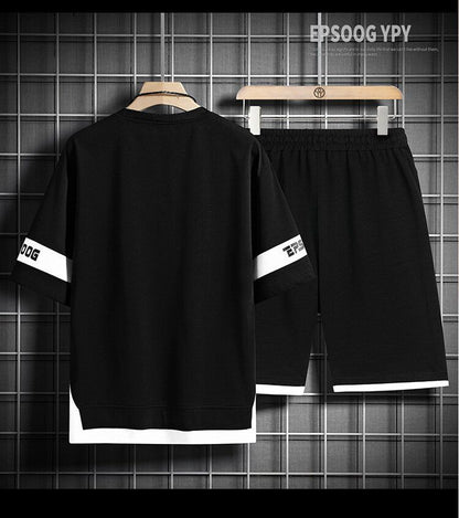 男女兼用 大人気 シンプル Tシャツ & ショーツ セットアップ U-80020