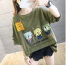 絶対欲しい ダメージ加工 個性派 ゆったり 半袖Tシャツ 全3色 ＜U-4949＞