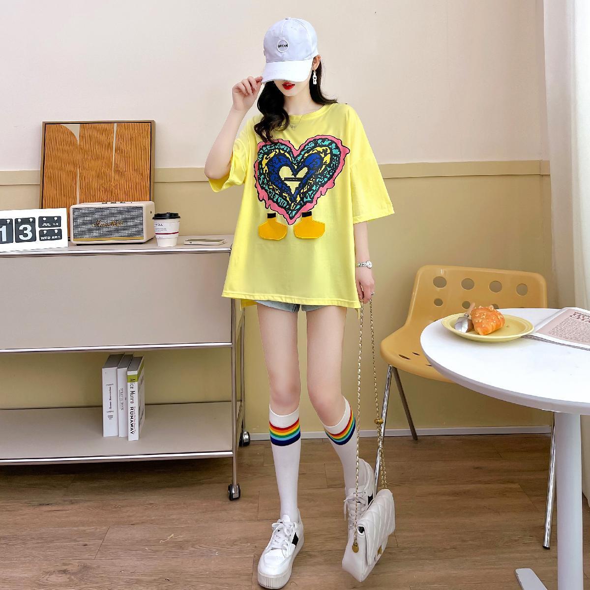 おすすめ シンプル カジュアル ゆったり 半袖Tシャツ＜U-8136＞