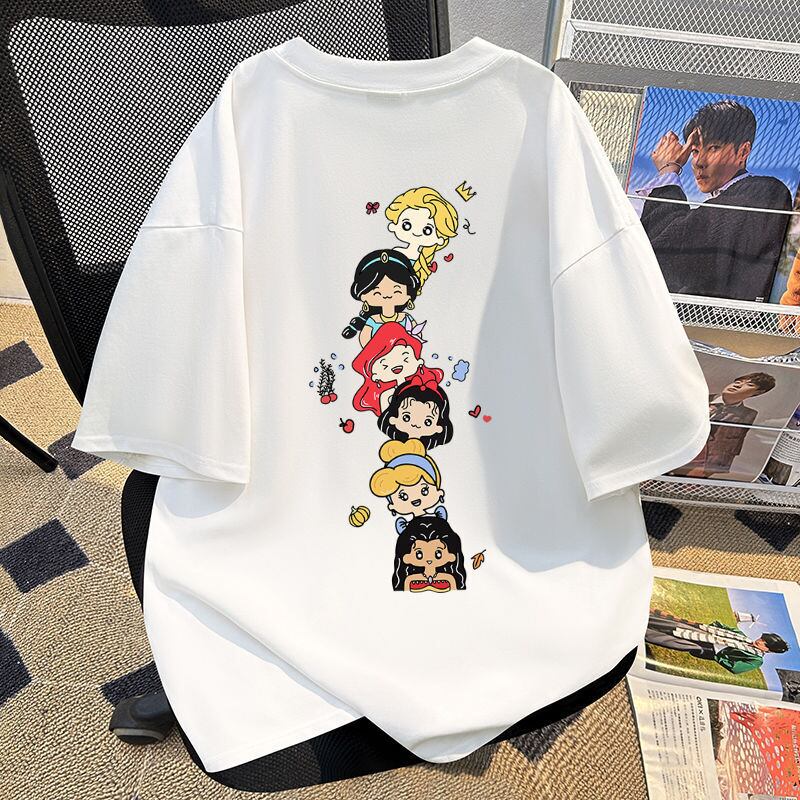 新商品 カジュアル 定番シンプル プリント 全6色 半袖Tシャツ<U-8767>