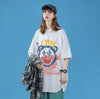 話題沸騰中 ゆったり カジュアル プリント 2色半袖Tシャツ＜U-8159＞
