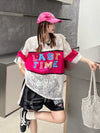 美人度アップ 早い者勝ち 絶対流行 カジュアル 2色選択 Tシャツ<U-11676>