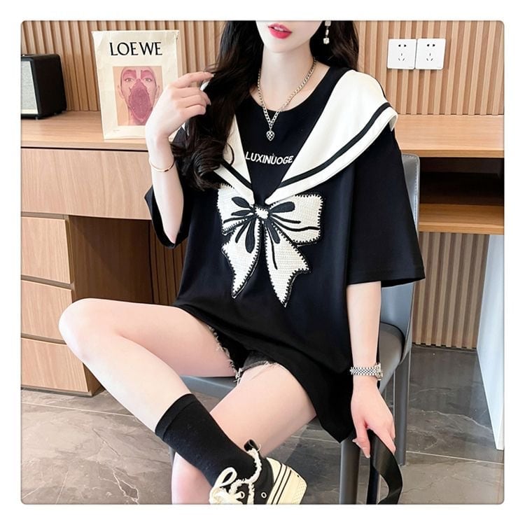 夏新作  キュート 厚手全6色フード付きパーカ<U-4582> プリントTシャツ 2色 ゆったり半袖＜U-8226＞