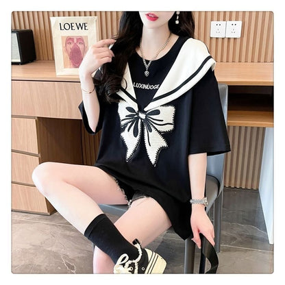 夏新作  キュート 厚手全6色フード付きパーカ<U-4582> プリントTシャツ 2色 ゆったり半袖＜U-8226＞