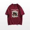 ベストセラーアイテム！ カジュアル 定番シンプル ルーズ プリント全5色 半袖Tシャツ<U-9022>