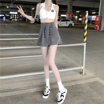 美感いっぱい ハイウエスト 着心地抜群 パンツ ボトムス＜U-3360＞