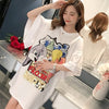 スタイリッシュ プリント 一目惚れ Tシャツ カットソー ワンピース＜U-3440＞