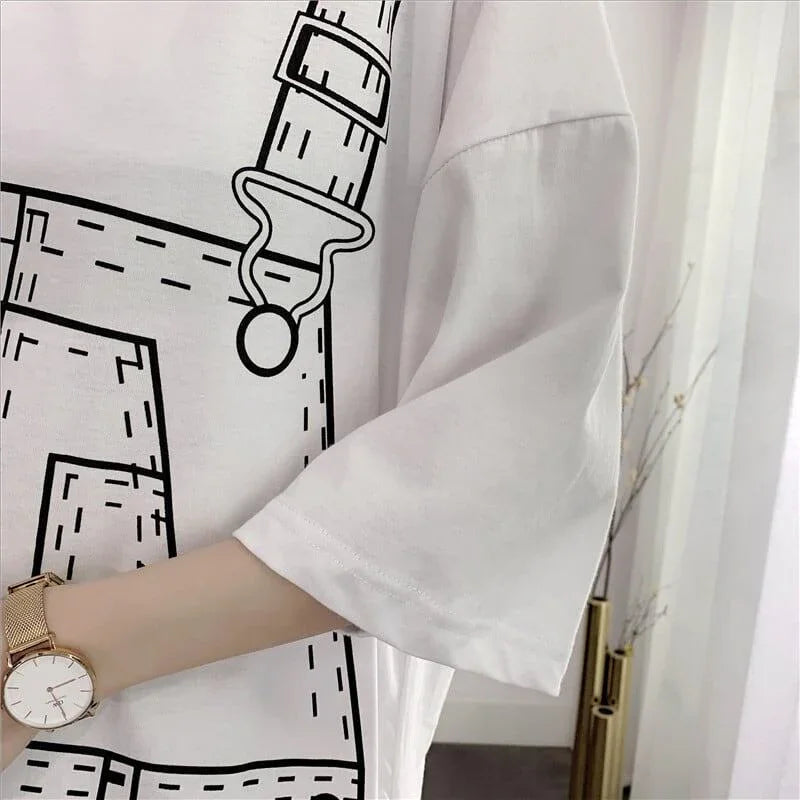 ゆったり感アップ プリント オシャレ度満点 ワンピース＜U-3093＞
