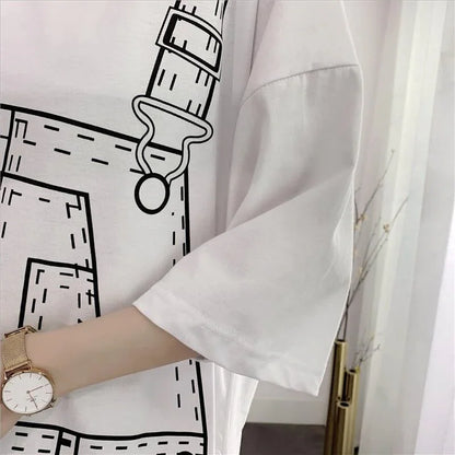 ゆったり感アップ プリント オシャレ度満点 ワンピース＜U-3093＞