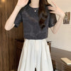 着回し力抜群 ホットダイヤモンド 定番シンプル 全2色 半袖Tシャツ カットソー ＜U-8591＞