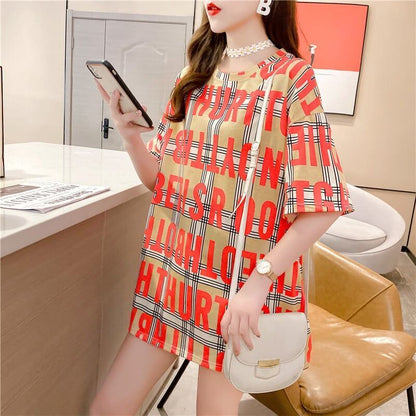 ゆったり感アップ プリント 美感いっぱい Tシャツ カットソー＜U-3337＞