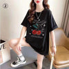 話題沸騰中 ファッション スウィート プリント 半袖Tシャツ<U-8517>