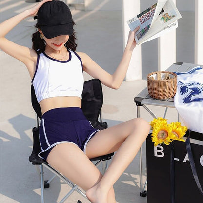 ファッション シャツ＋ジャケット＋ショートパンツ 美人度アップ 3点セット 水着＜U-3433＞