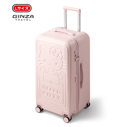 【数量限定】ハローキティ スーツケース ピンク エンボス加工 ｜ 大人可愛い キャリーケース TSAロック搭載 U-60003