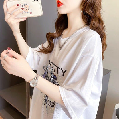 オシャレ度満点 プリント 今季大好評 Tシャツ カットソー トップス＜U-3281＞