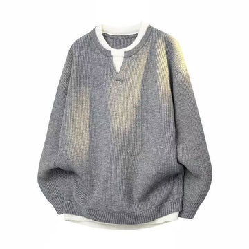 定番シンプル おすすめ 今季マストバイ 全4色 ニット セーター 男女兼用U-12754