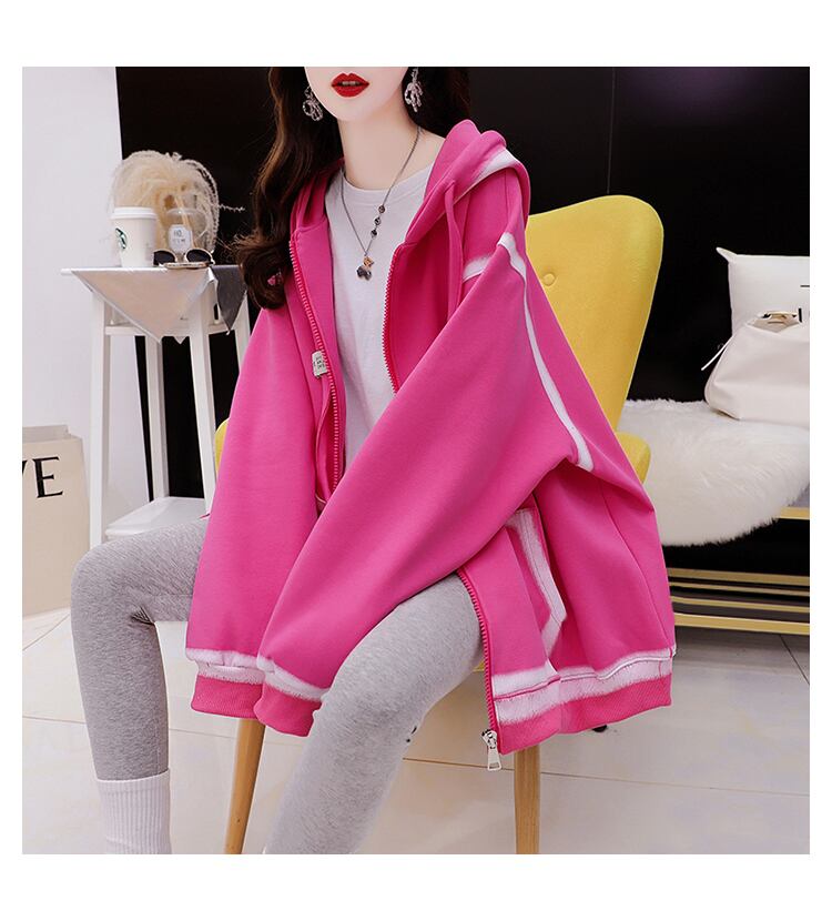 【裏起毛】元気いっぱい  厚手フード付きスタジャン 全3色パーカ<U-10346>