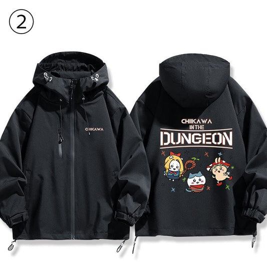 新商品 カジュアル トレンドのロゴデザインをプリントした 男女兼用 3色2種選択 ジャケット <U-9841>