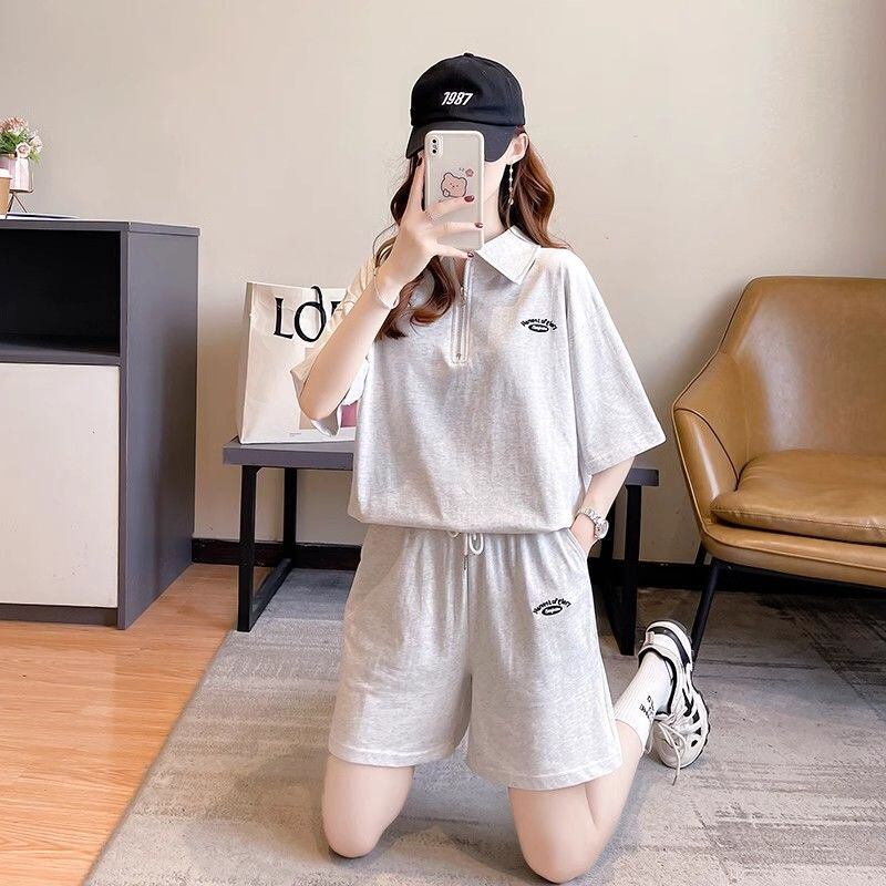 定番シンプル 真夏も快適 上質 カジュアル 半袖Ｔシャツⅹパンツセット全2色<U-9102>