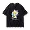 男女兼用 かわいい プリント 半袖 カジュアル Tシャツ F-13488
