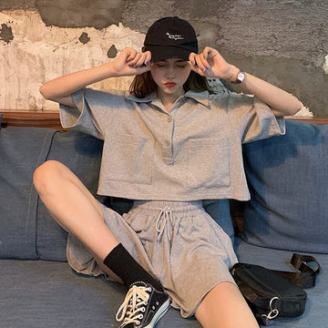 好感度UP ファッション 今季マストバイ 個性派 半袖Ｔシャツⅹパンツセット<U-11569>
