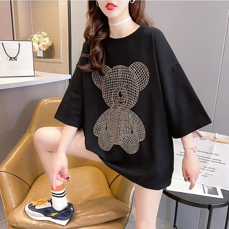 今季大好評 切り替え 美感いっぱい プリント Tシャツ カットソー＜U-3503＞