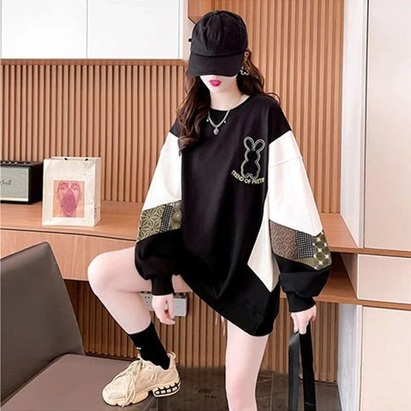 オシャレ感たっぷり プリント 美人度アップ スウェット パーカー＜U-3010＞