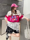 美人度アップ 早い者勝ち 絶対流行 カジュアル 2色選択 Tシャツ<U-11676>