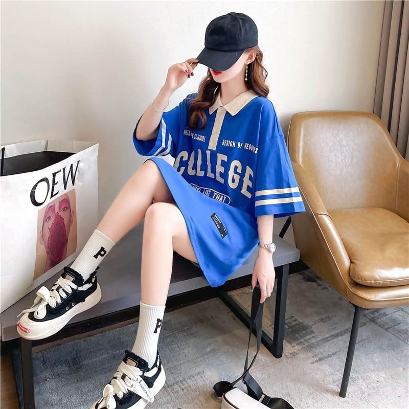 デザイン感 切り替え チャーミング プリント Tシャツ カットソー＜U-3623＞