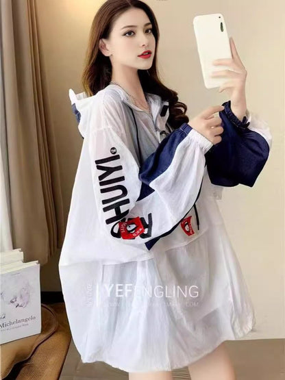 美人度アップ 売り切れ必至 ファッション 超人気 シンプル 透け感 日焼け対策 2色 シャツ ＜U-11465＞