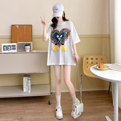 おすすめ シンプル カジュアル ゆったり 半袖Tシャツ＜U-8136＞