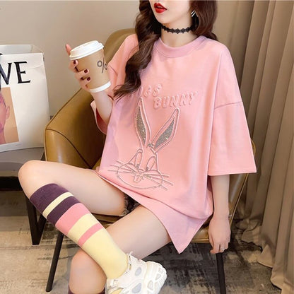 オシャレ度満点 切り替え 着心地抜群 プリント Tシャツ カットソー＜U-3549＞