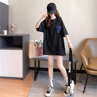 好感度満載 ラウンドネック 美感いっぱい Tシャツ カットソー＜U-3061＞