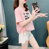 個性的なデザイン 切り替え 一目惚れ プリント Tシャツ カットソー＜U-3671＞