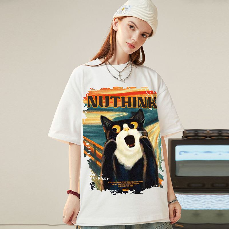 絶対欲しい デザイン性抜群 売り切れ必至 ファッション プリント 4色選択 半袖Tシャツ＜U-9293＞