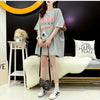 好感度UP ルーズ カジュアル プリント全3色 半袖Tシャツ カットソー ＜U-8607＞