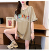 デザイン性と素材感を兼ね備えたゆったり半袖Tシャツ<U-2948>