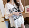 絶対流行 レイヤード風 レース プリント全2色 半袖Tシャツ<U-8821>