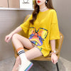 絶対流行 プリント ファッション ゆったり 全4色 半袖 Tシャツ＜U-11523＞
