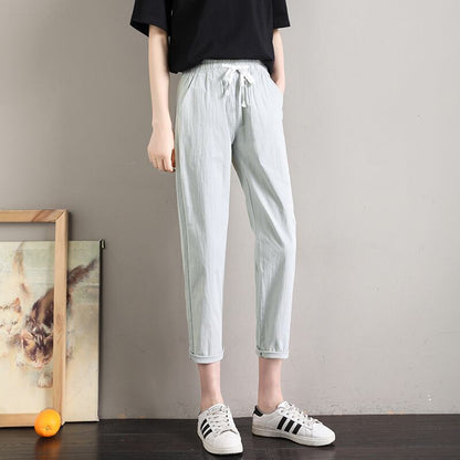 定番シンプル  ファッション ゆったりパンツ<U-6541>
