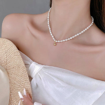 レトロ 美人度アップ ファッション ネックレス アクセサリー＜isf-3283＞