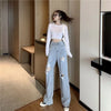大人気ファッションデザインハイウエストワイドデニム