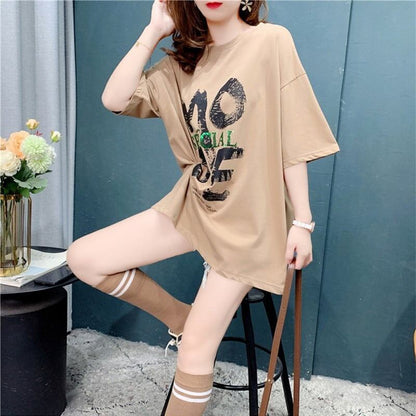 オシャレ度満点 切り替え 好感度満載 プリント Tシャツ カットソー＜U-3672＞