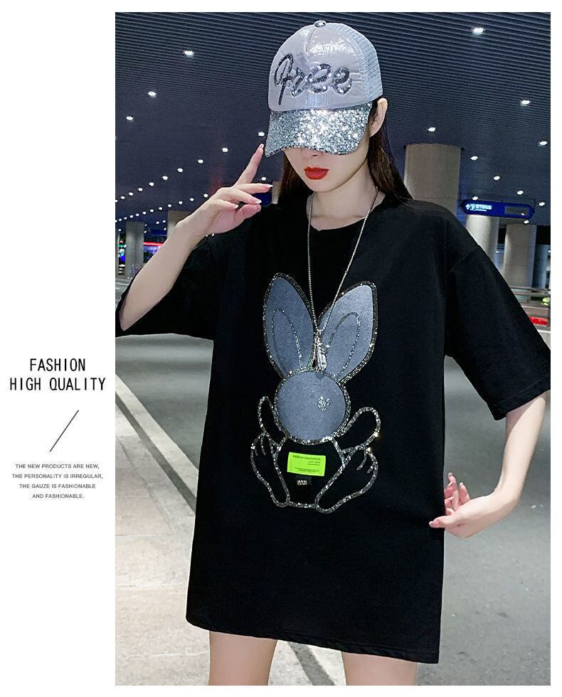 着回し力抜群 ホットダイヤモンド 新作 全2色 半袖Tシャツ カットソー ＜U-8703＞