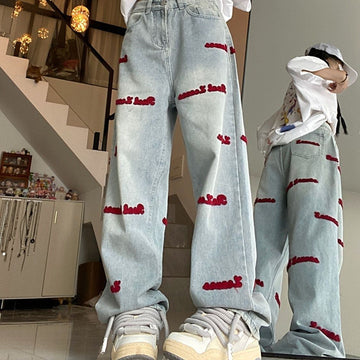 新商品 ファッション感満々 売り切れ必至 着回し力抜群 デニム ワイドパンツ＜U-9819＞