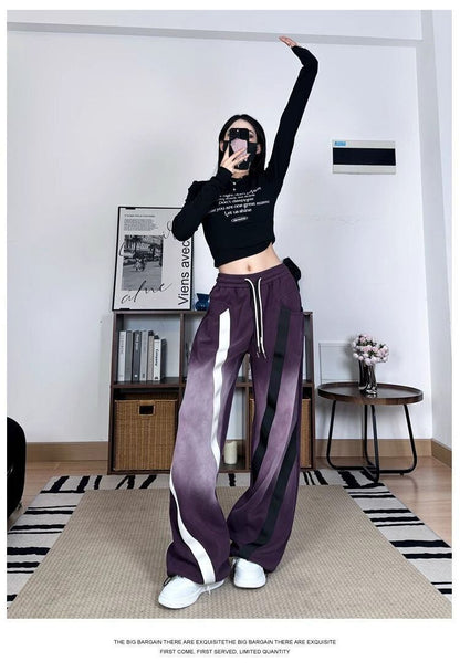 話題沸騰中 個性的なデザイン スタイルアップ 2色 ジョガーパンツ <U-9526>