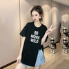 今季マストバイ タイルアップ ファッション感満々 プリント 4色選択 半袖Tシャツ＜U-9245＞